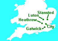 Gatwick airport uk map